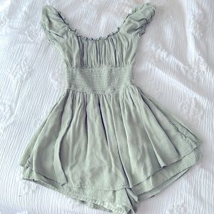 Hollister Sage green romper